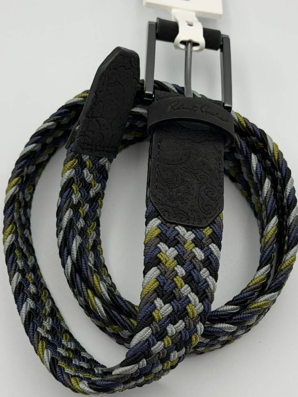 Robert Graham Braided Belt in Black, Navy, Olive, Gray